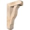 Ekena Millwork Funston Craftsman Smooth Bracket w/ Offset Brace, Douglas Fir, 7 1/2"W x 24"D x 36"H BKT0806X24X36FST04SDF - alternate 1